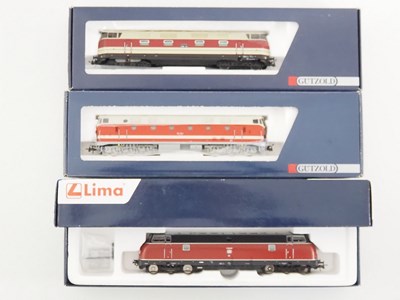 Lot 131 - A group of HO gauge diesel locomotives by LIMA...