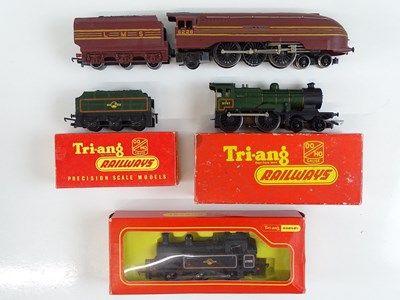 Lot 424 - A group of TRI-ANG/HORNBY OO Gauge steam...