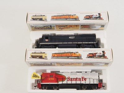 Lot 144 - A pair of BACHMANN HO gauge American outline...