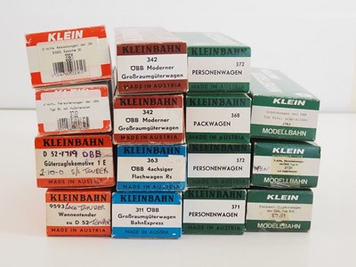 Lot 149 - A group of KLEINBAHN HO gauge German outline...