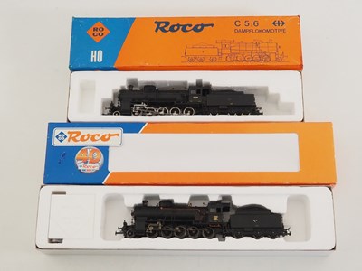 Lot 172 - A pair of ROCO HO gauge Swiss outline steam...