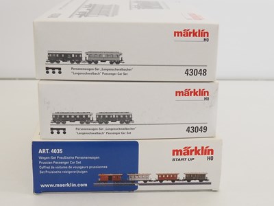 Lot 179 - A group of MARKLIN HO gauge 3-rail AC Prussian...