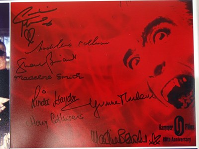 Lot 79 - HORROR: A selection of signed items:...