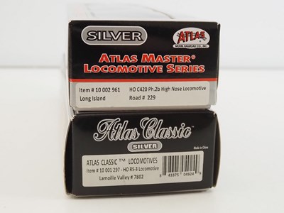 Lot 205 - A pair of ATLAS HO gauge American outline...