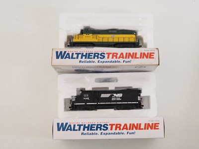 Lot 223 - A pair of WALTHERS TRAINLINE HO gauge diesel...