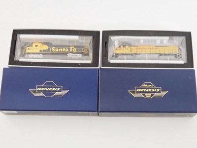 Lot 246 - A pair of GENESIS HO gauge American outline...