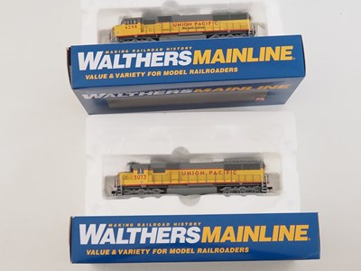 Lot 252 - A pair of WALTHERS MAINLINE HO gauge diesel...