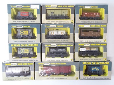 Lot 436 - A group of WRENN OO Gauge mixed wagons as...