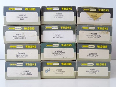 Lot 437 - A group of WRENN OO Gauge mixed wagons as...