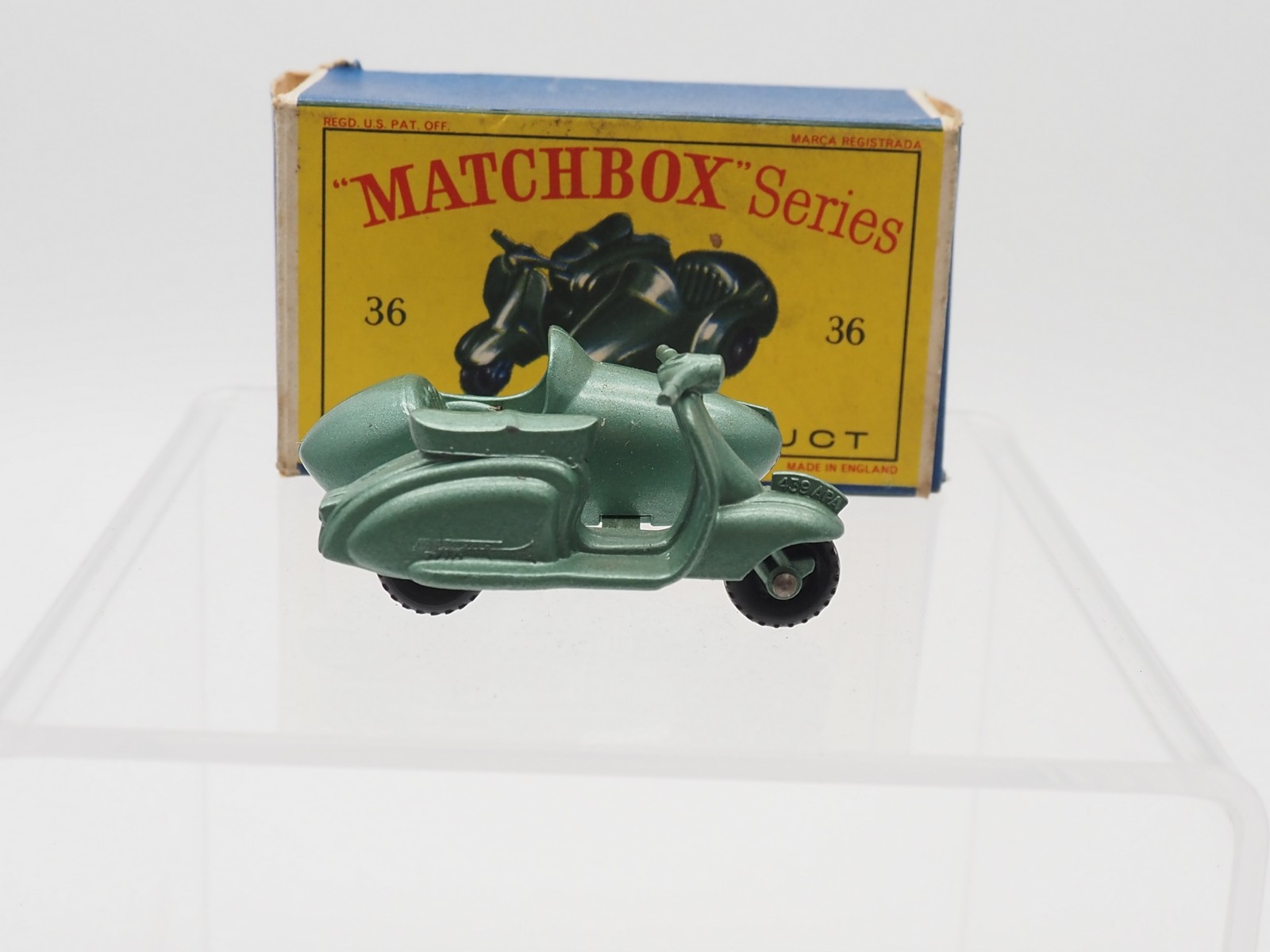 Vintage 1960's LESNEY 1:41 Lambretta & Sidecar TV 175