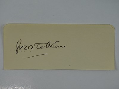 Lot 80 - J.R.R. TOLKIEN - signed section of a page...