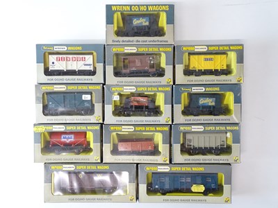 Lot 438 - A group of WRENN OO Gauge mixed wagons as...