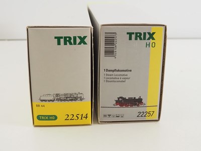 Lot 281 - A pair of TRIX HO gauge German outline steam...