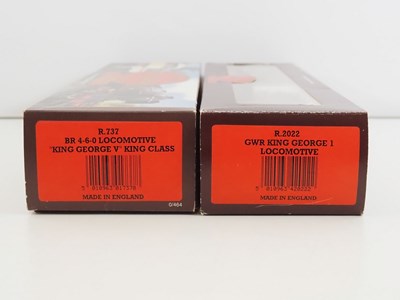 Lot 375 - A pair of HORNBY OO gauge King Class steam...