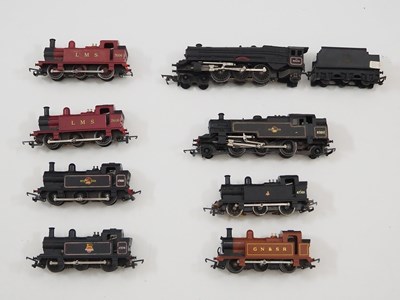 Lot 441 - A group of OO gauge unboxed steam locomotives,...