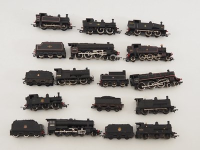 Lot 445 - A group of unboxed OO gauge steam locomotives...