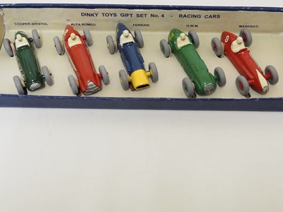 Lot 45 - A DINKY Toys Racing Cars Gift Set No. 4 - VG,...
