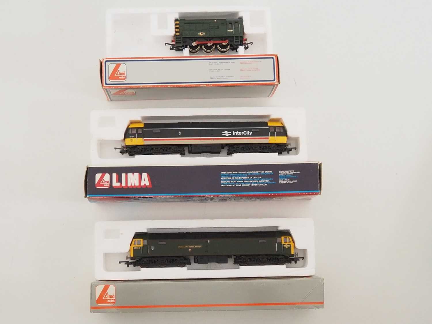 Lot 500 - A group of LIMA OO gauge diesel locomotives...