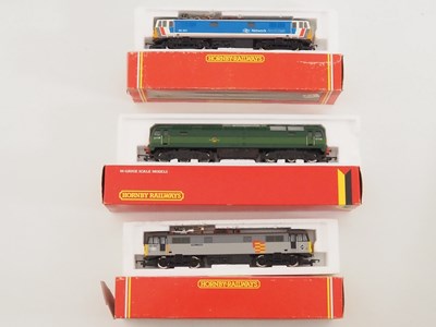 Lot 510 - A group of HORNBY OO gauge diesel and electric...