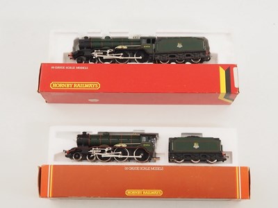 Lot 526 - A pair of HORNBY OO gauge class B17 steam...