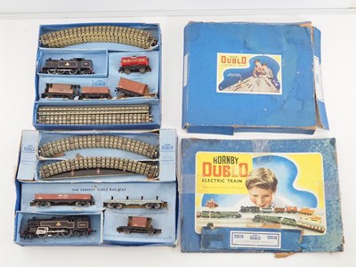 Lot 561 - A pair of mostly compete HORNBY DUBLO OO gauge...