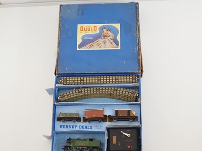 Lot 573 - A HORNBY DUBLO OO gauge EDG7 0-6-2 Tank Goods...