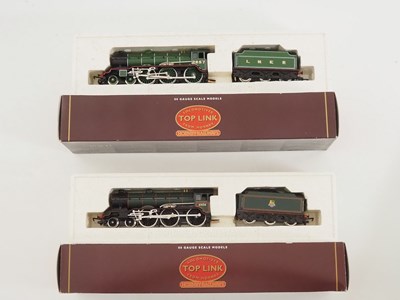 Lot 581 - A pair of HORNBY OO gauge class B17/4 steam...