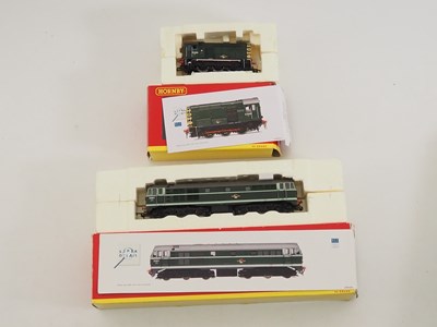 Lot 583 - A pair of HORNBY OO gauge diesel locomotives...