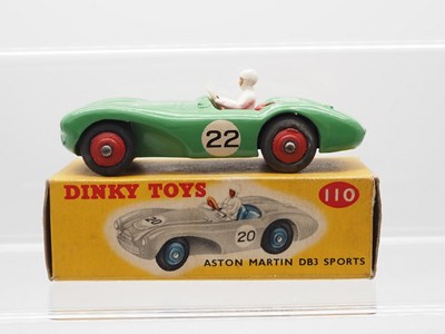 Lot 69 - A DINKY No 110, Aston Martin DB3S in mid green...