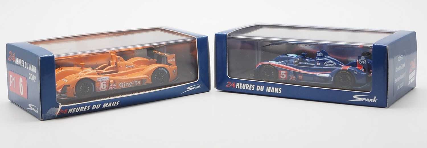 Lot 91 - A pair of 1:43 scale hand built resin models...