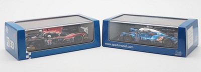 Lot 96 - A pair of 1:43 scale hand built resin models...