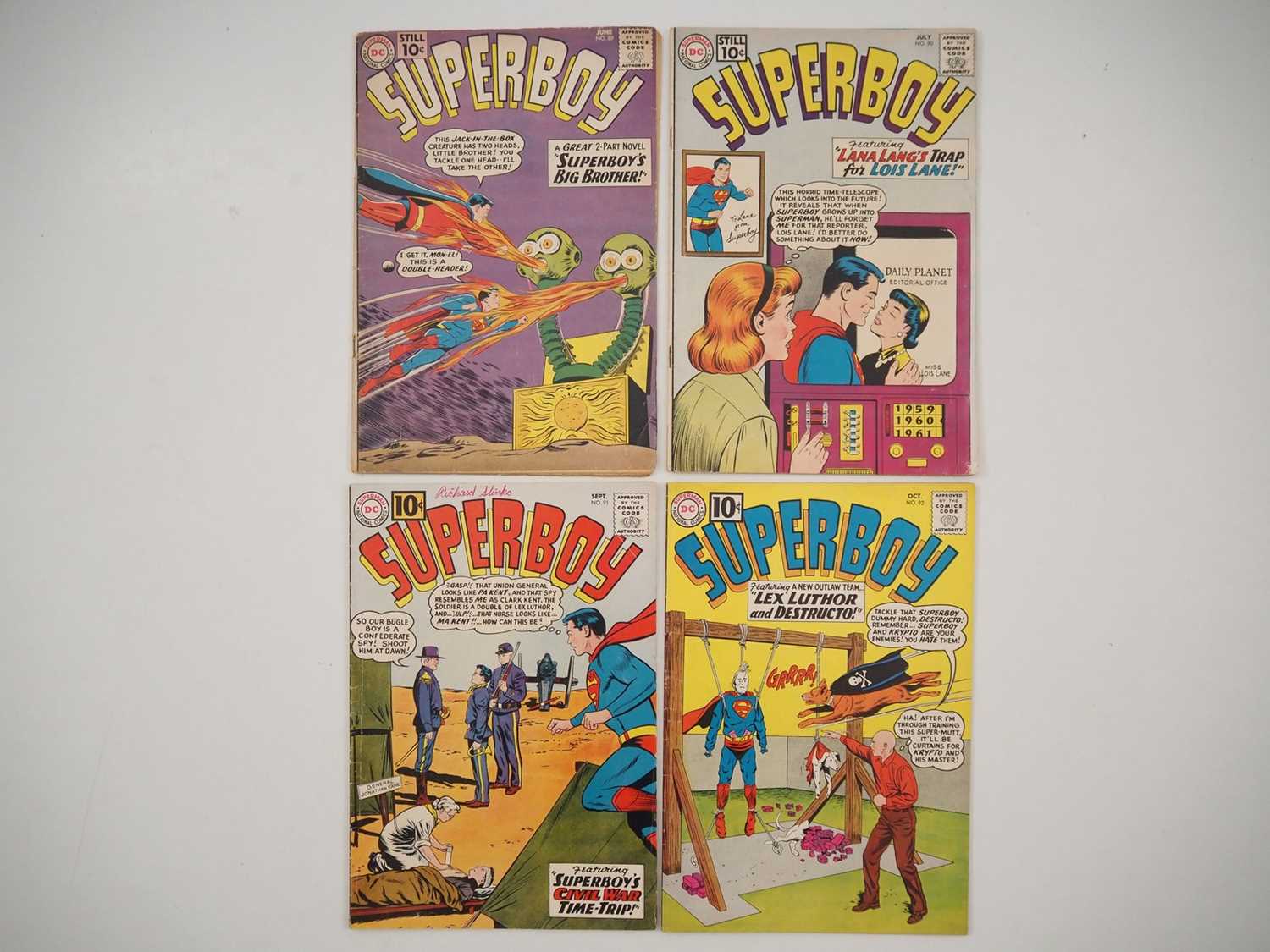 Lot 117 - SUPERBOY #89, 90, 91, 92 (4 in Lot) - (1961 -...