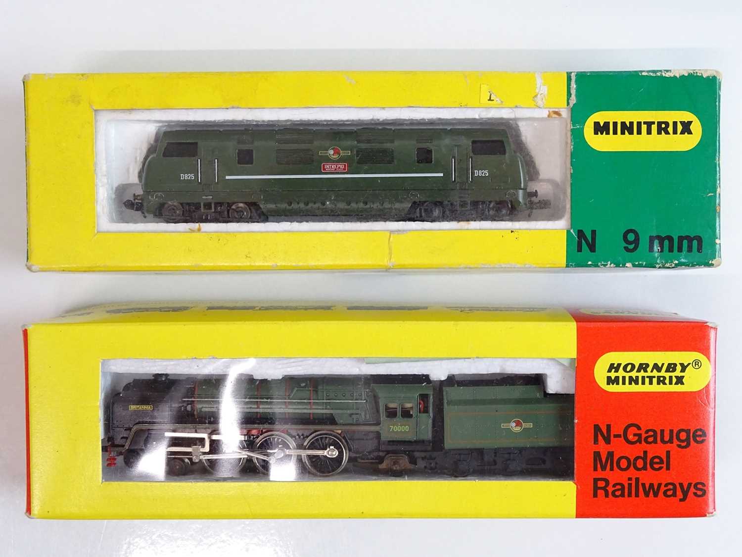Lot 48 - A pair of MINITRIX locomotives to include a...