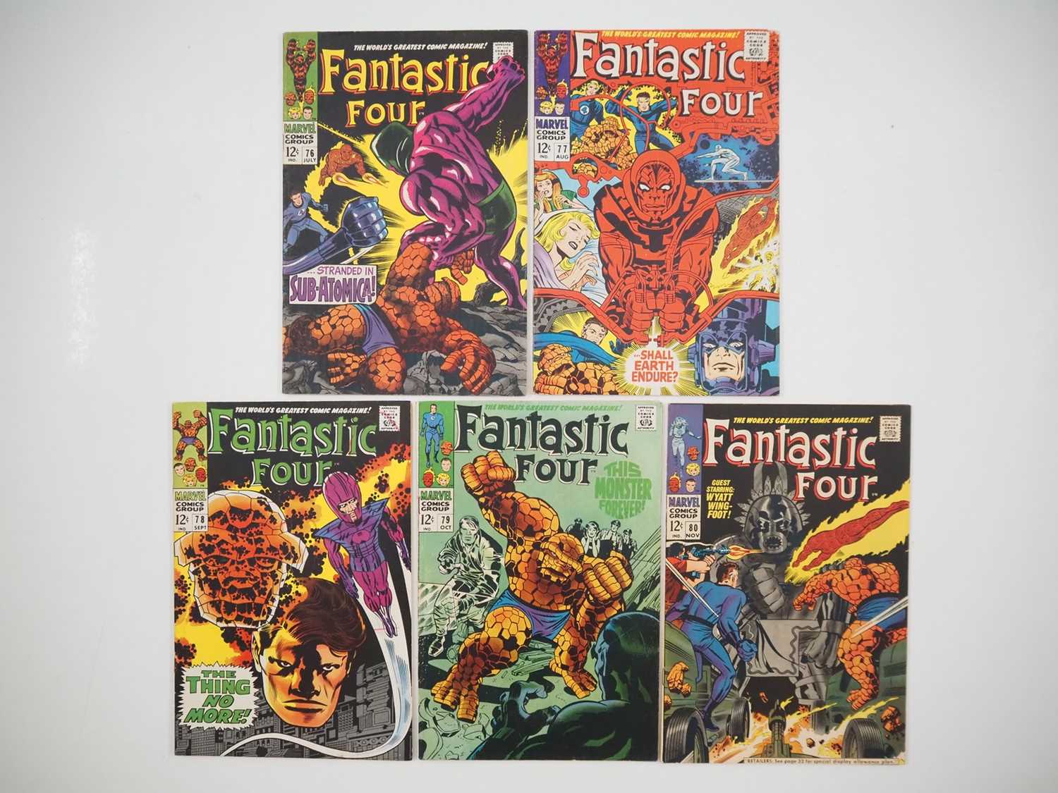 Lot 150 - FANTASTIC FOUR #76, 77, 78, 79, 80 (5 in Lot) -...