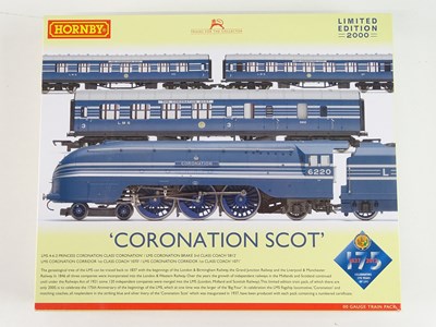 Lot 486 - A HORNBY R3092 Coronation Scot Train Pack...