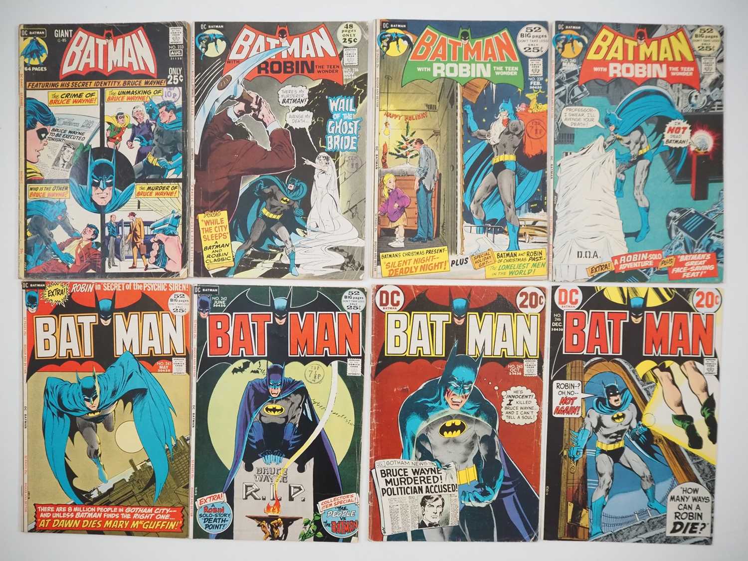 Lot 245 - BATMAN #233, 236, 239, 240, 241, 242, 245,