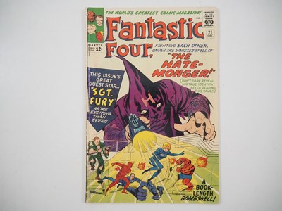 Lot 308 - FANTASTIC FOUR #21 - (1963 - MARVEL) - First...