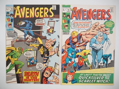 Lot 451 - AVENGERS #74 & 75 (2 in Lot) - (1970 - MARVEL -...