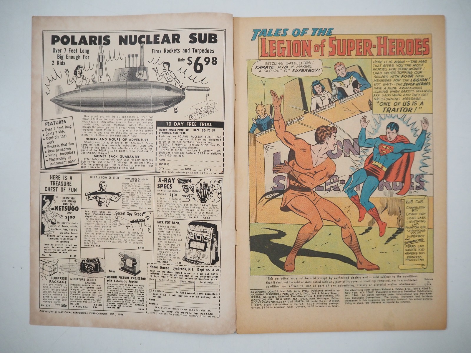 Lot 494 ADVENTURE COMICS 346 (1966 DC) The