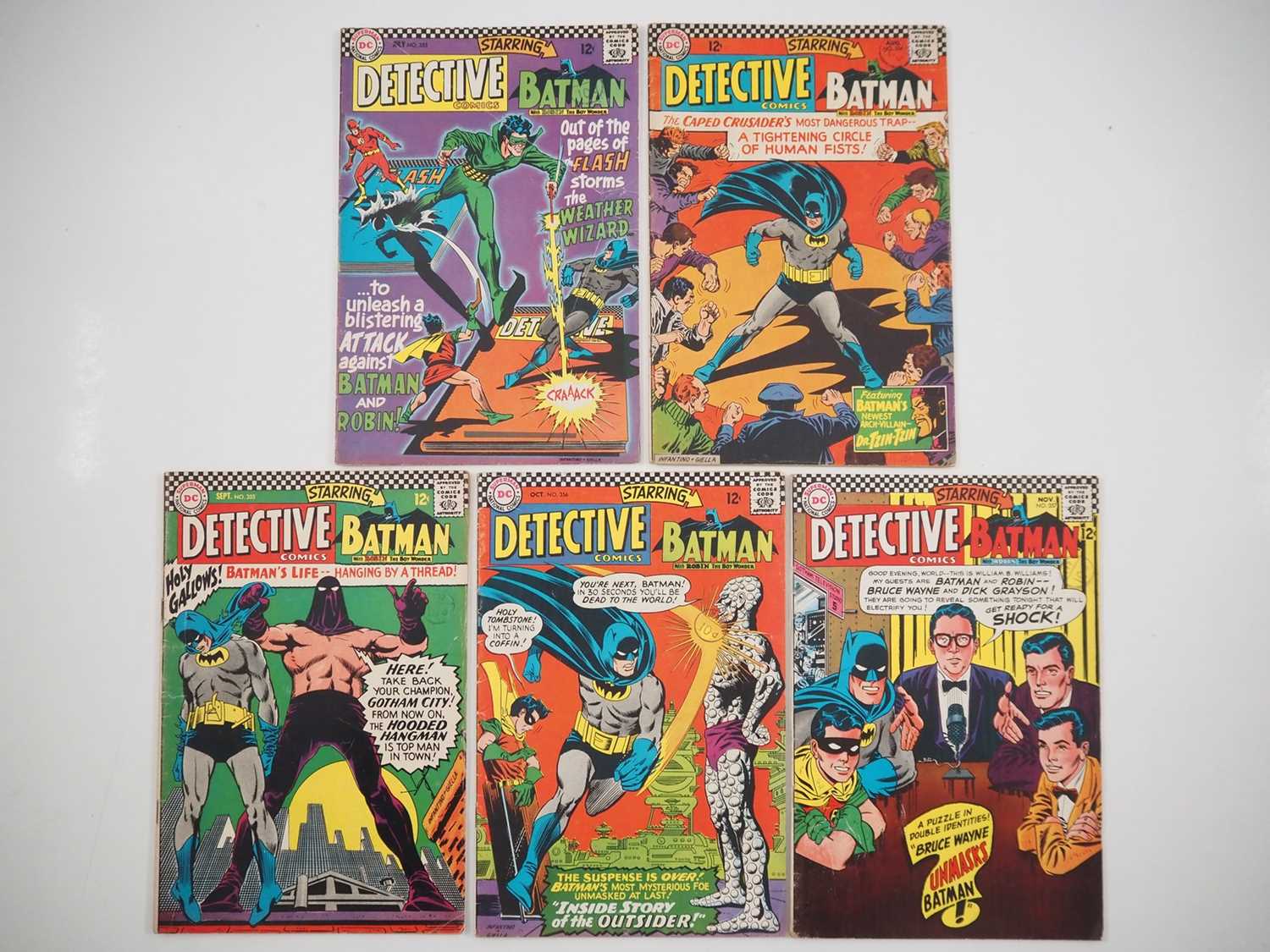 Lot 500 - DETECTIVE COMICS #353, 354, 355, 356, 357 (5...