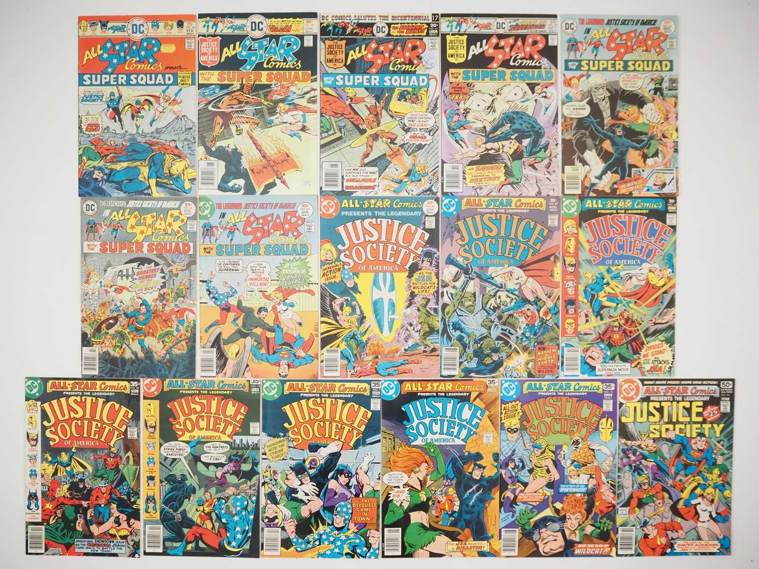 Lot 66 - ALL STAR COMICS #58, 60, 61, 62, 63, 64, 65,...