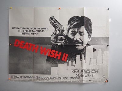 Lot 101 - DEATH WISH 2 (1982) - UK Quad poster for the...