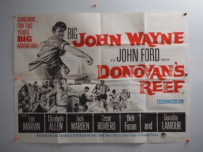 Lot 102 - DONOVAN’S REEF (1963) UK Quad film poster -...