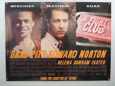 Lot 106 - FIGHT CLUB (1999) - Double sided UK Quad film...