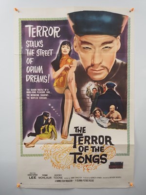 Lot 115 - THE TERROR OF THE TONGS (1961) - US one sheet -...
