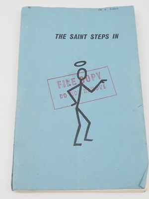 Lot 120 - THE SAINT (1964) - A script for 'The Saint'...
