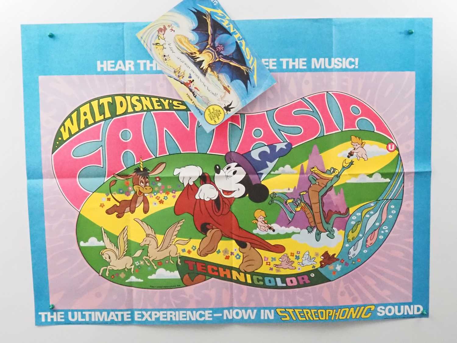 Lot 128 - WALT DISNEY: FANTASIA (1976 Release) - UK Quad...