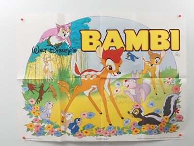 Lot 132 - WALT DISNEY: BAMBI (1985 release) - UK quad...