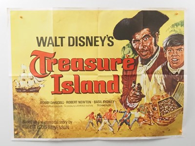 Lot 134 - WALT DISNEY: TREASURE ISLAND (1975) A UK Quad...