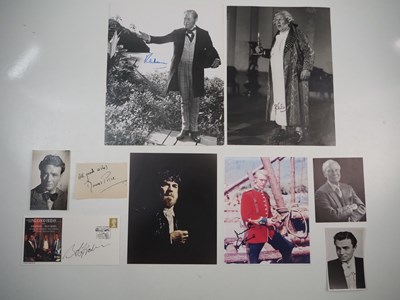 Lot 142 - A group of movie related autographs comprising:...